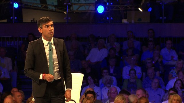 Liz Truss and Rishi Sunak take part in Conservative Party leadership hustings in Cheltenham