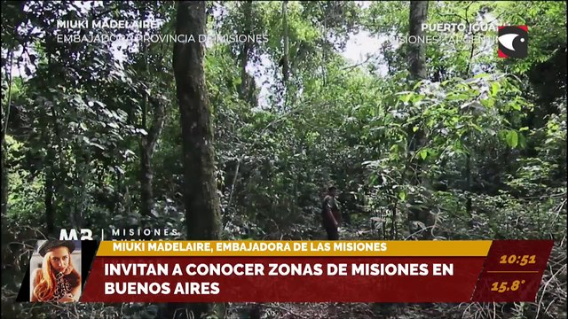 Invitan a conocer zonas de Misiones en Buenos Aires. Miuki Madelaire, embajadora de las Misiones