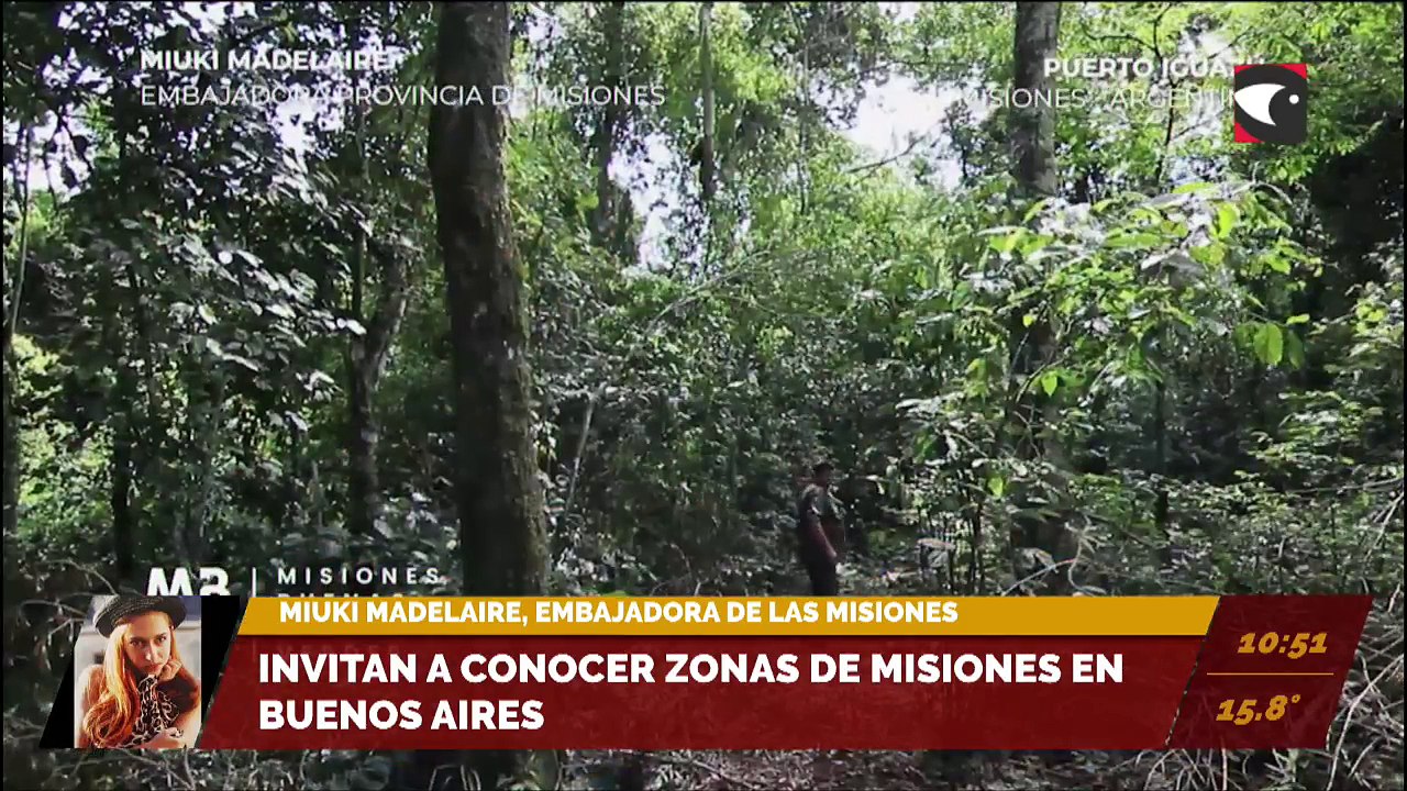 Invitan a conocer zonas de Misiones en Buenos Aires. Miuki Madelaire, embajadora de las Misiones