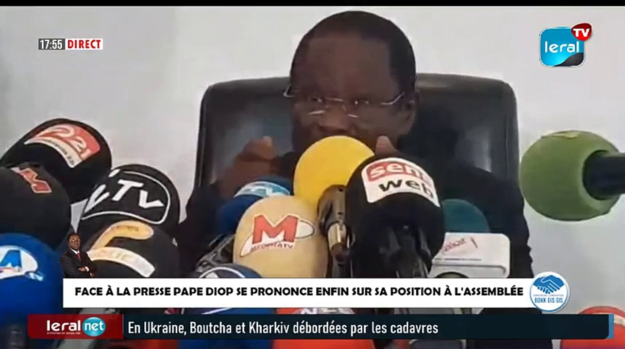 Face à la presse Pape Diop se prononce enfin sur sa position à l'assemblée