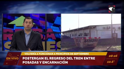 Postergan el regreso del tren entre Posadas y Encarnación. Volvería a funcionar a principios de septiembre.