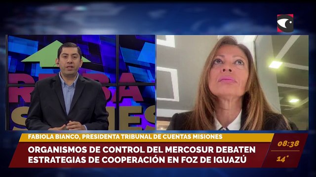 Organismos de control del Mercosur debaten estrategias de cooperación en Foz de Iguazú. Entrevista a Fabiola Bianco, presidente del Tribunal de cuentas de Misiones