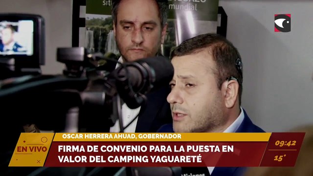 Firma de convenio entre el Parque Nacional Iguazú y el Gobierno de Misiones