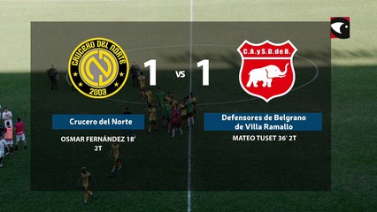 EN VIVO | Federal A: Crucero del Norte vs Defensores de Villa Ramallo - Fecha 24