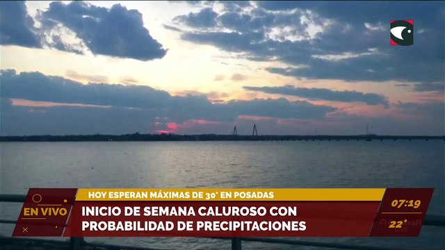 Inicio de semana caluroso pero con la llegada de precipitaciones