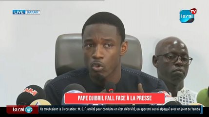 Direct - Pape Djibril Fall face à la presse : Une importante déclaration