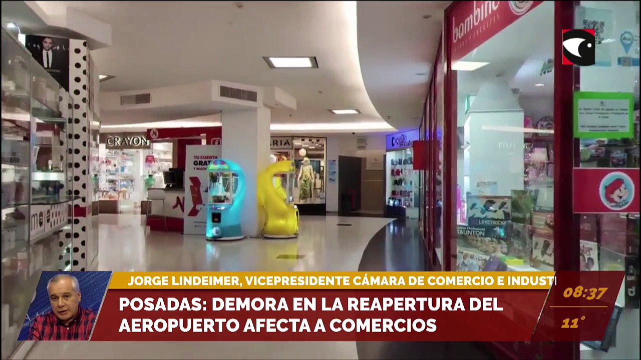 Se demora la reapertura del aeropuerto de Posadas y afecta a comercios. Entrevista a Jorge Lindheimer, vicepresidente de la Cámara de comercio e industria de Posadas