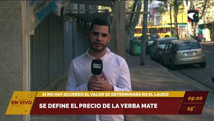 Se define el precio de la yerba mate. Si no hay acuerdo el valor se determinará en el laudo