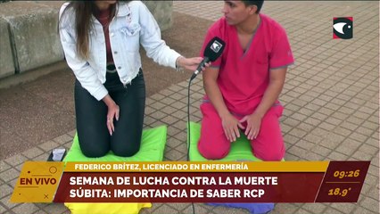 #Salud | Semana de lucha contra la muerte súbita: la importancia de saber RCP. Entrevista a Federico Brítez, licenciado en enfermería