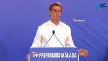 Alberto Núñez Feijóo y Juanma Moreno participan en la Junta Directiva del PP de Málaga