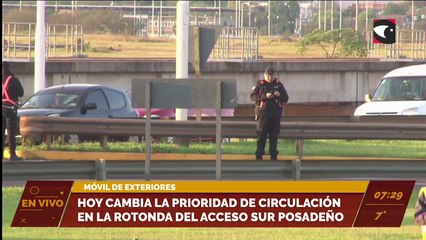 #Tránsito | A partir de hoy, cambia la prioridad de circulación en la rotonda de Acceso Sur de Posadas