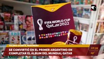 Entrevista a Valerio Duarte, quien se convirtió en el primer argentino en completar el álbum del Mundial de Qatar