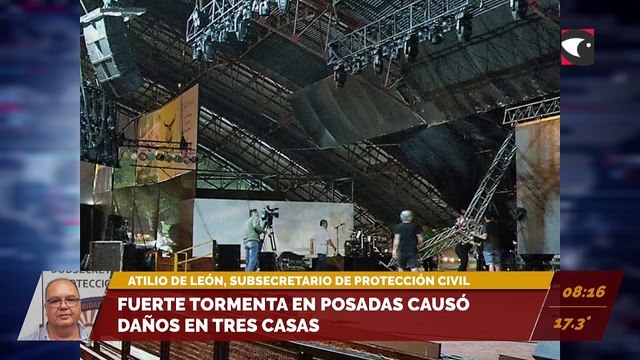 Cómo afectó la tormenta en Misiones. Atilio de León, subsecretario de Protección civil
