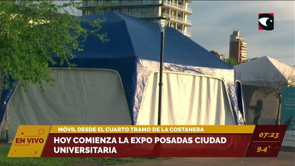 Hoy comienza la Expo Posadas Ciudad Universitaria. Desde el cuarto tramo de la Costanera.