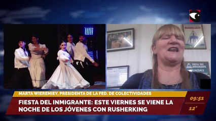 Fiesta del inmigrante: balance del primer fin de semana. Entrevista a Marta Wieremiey, presidenta de la Fed. de colectividades