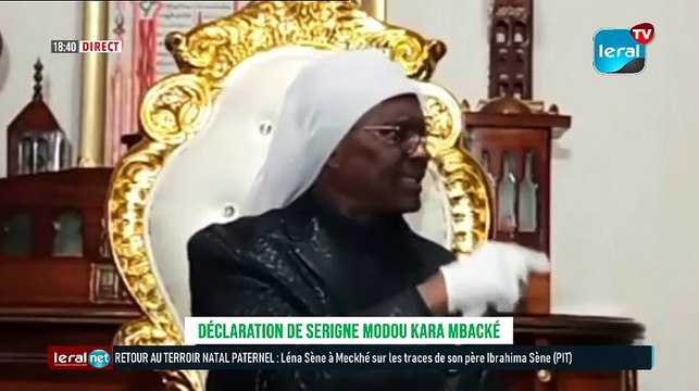 Importante déclaration de serigne Modou Kara MBACKE