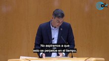 Pedro Sánchez y Alberto Núñez Feijóo en el Pleno del Senado