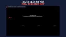 House hearing on COA's proposed 2023 budget