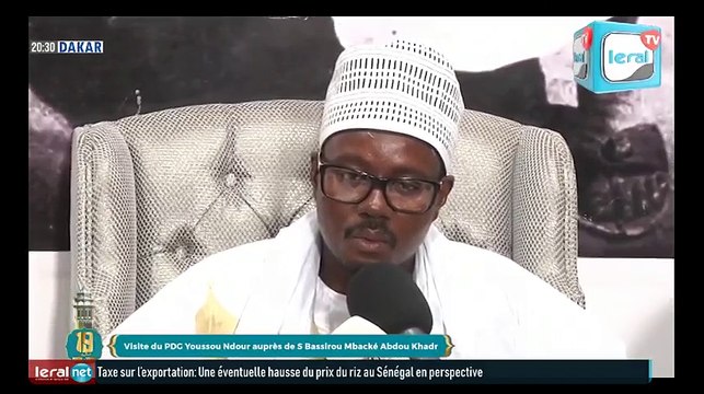 Visite du PDG Youssou NDOUR auprès de Serigne Bassirou Abdou Khadr...