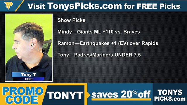 Game Day Picks Show Live Expert MLB MLS Picks - Predictions, Tonys Picks 9/14/2022