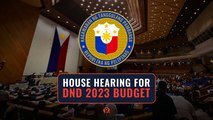 House hearing on the DND's proposed 2023 budget