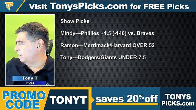 Game Day Picks Show Live Expert NCAAF MLB Picks - Predictions, Tonys Picks 9/16/2022