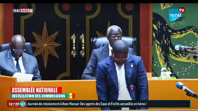 EN DIRECT - INSTALLATION DES COMMISSIONS DE L’ASSEMBLÉE NATIONALE