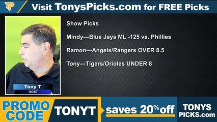 Game Day Picks Show Live Expert MLB Picks - Predictions, Tonys Picks 9/20/2022