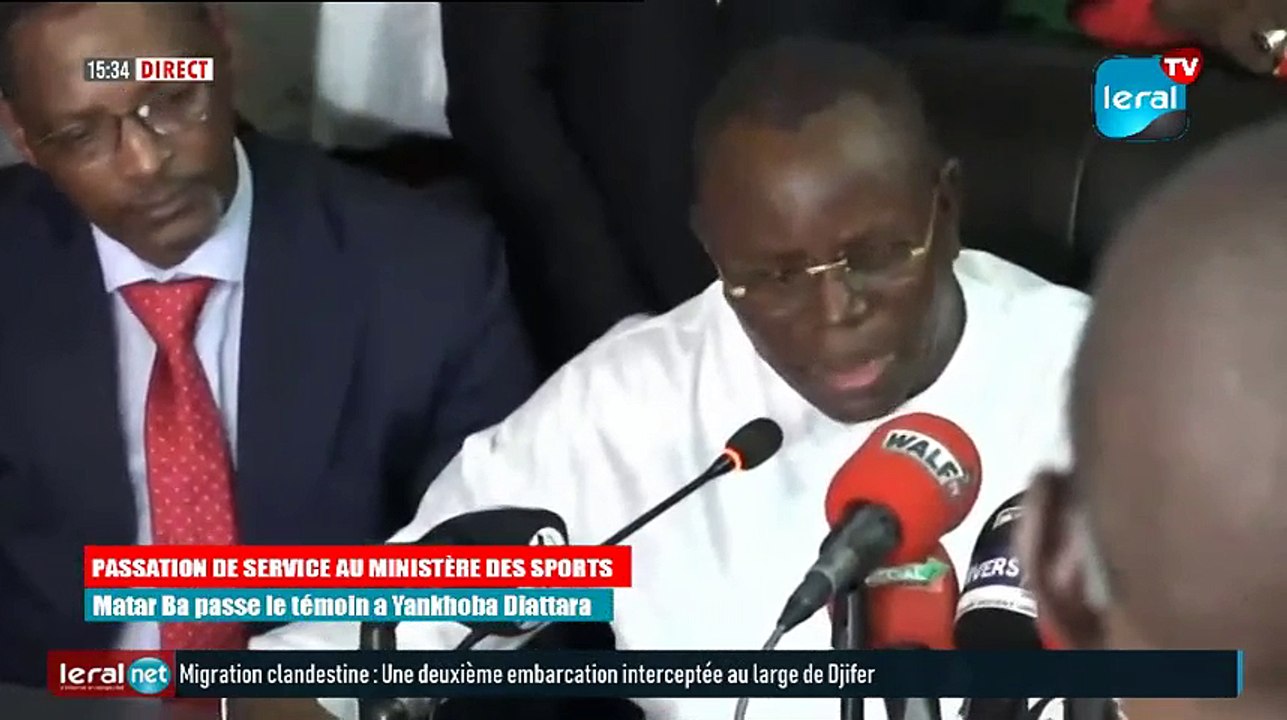 EN DIRECT - Passation de témoin au ministère des Sports : Matar Ba passe le relais à Yankhoba Diattara
