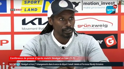 ( Direct ) Conférence de presse d'après match Sénégal vs Iran (1-1)