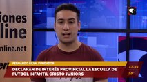 Tiene 18 años y busca crear la Subsecretaría de la Juventud en San Pedro / Declaran de interés general las actividades de la Escuela de Fútbol Infantil 