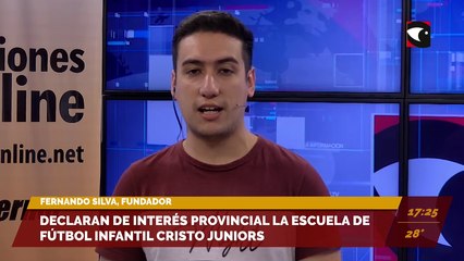 Tiene 18 años y busca crear la Subsecretaría de la Juventud en San Pedro / Declaran de interés general las actividades de la Escuela de Fútbol Infantil "Cristo Juniors"