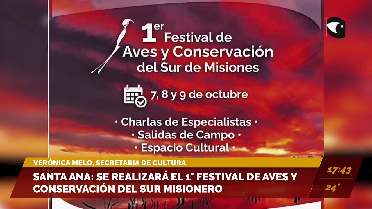 Santa Ana: Se realizará el 1° Festival de Aves y Conservación del Sur Misionero