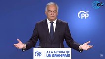 Esteban González Pons ofrece una rueda de prensa