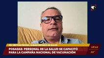 Posadas: Personal de la salud se capacitó para la campaña nacional de vacunación. Entrevista con el doctor Héctor Proeza, subsecretario de Salud.