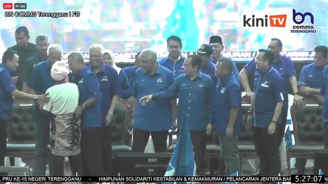 LIVE: Umno president Zahid Hamidi joins Ismail Sabri on stage in Terengganu