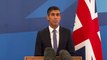 Rishi Sunak gives first speech after being announced as the new UK Prime Minister