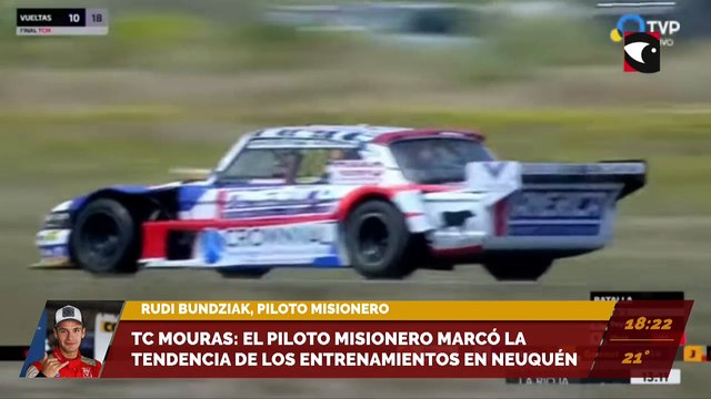 TC Mouras: Bundziak marcó la tendencia de los entrenamientos en Neuquén. Entrevista con Rudi Bundziak, piloto misionero.