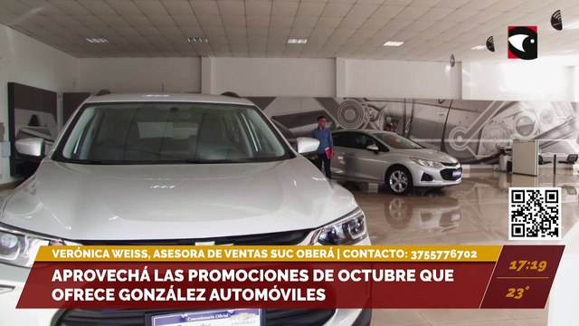 Aprovechá las promociones de octubre que ofrece González Automóviles. Entrevista con Verónica Weiss, asesora de ventas de la sucursal de Oberá.
