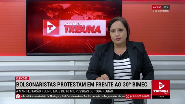 Ao vivo: incineração de drogas em Apucarana, protestos e descarrilamento de trem. Confira essas e outras informações no Jornal da Tribuna