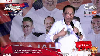 LIVE: Pakatan Harapan's ceramah in Johor, 8 Nov 2022