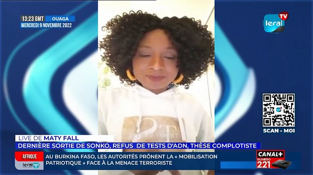LIVE MATY FALL - dernière sortie de Sonko, Refus de tests d'Adn, thèse complotiste