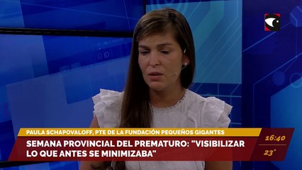 Semana Provincial del Prematuro: "Visibilizar lo que antes se minimizaba." Entrevista con Paula Schapovaloff, presidenta de la Fundación Pequeños Gigantes.