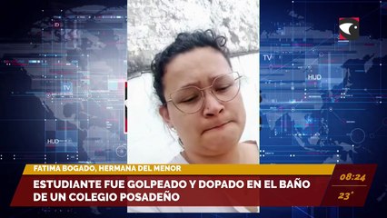 ESTUDIANTE FUE GOLPEADO Y DOPADO EN EL BAÑO DE UN COLEGIO POSADEÑO