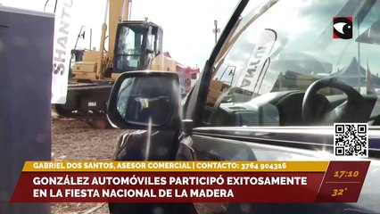 González Automóviles participó exitosamente en la Fiesta Nacional de la Madera. Entrevista con Gabriel Dos Santos, asesor comercial.
