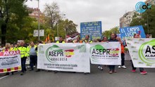 Los transportistas se manifiestan en Atocha contra el Gobierno de Pedro Sánchez