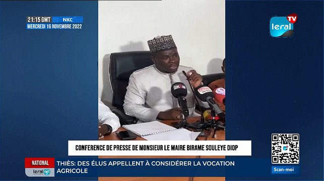 La conference de presse de Monsieur le maire BIRAME SOULEYE DIOP