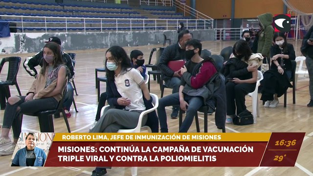 Misiones: Continúa la campaña de vacunación triple viral contra la poliomielitis. Entrevista con Roberto Lima, jefe de Inmunización de Misiones.