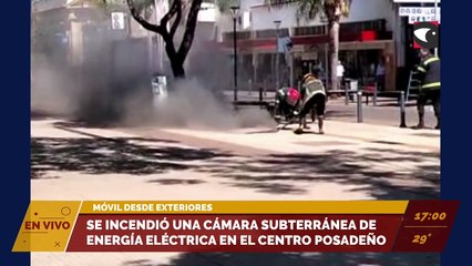 Se incendió un transformador en el centro posadeño.