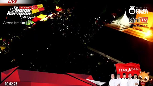 LIVE: Anwar Ibrahim attends Jelajah Mega Harapan Selangor, 16 Nov 2022